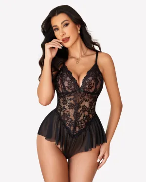 Lace Bodysuit One Piece Teddy