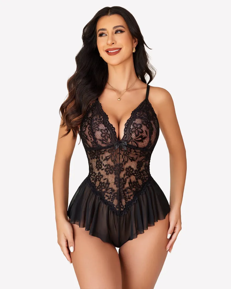Lace Bodysuit One Piece Teddy