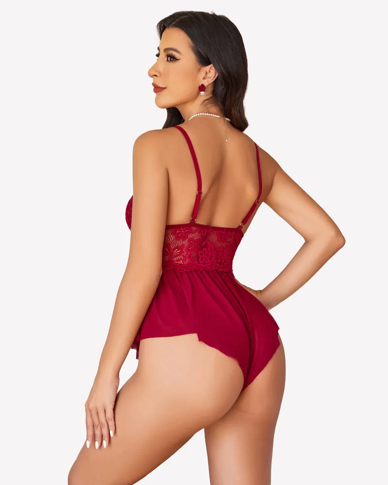Lace Bodysuit One Piece Teddy