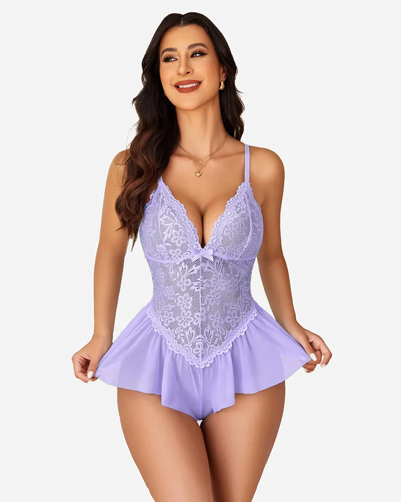 Lace Bodysuit One Piece Teddy