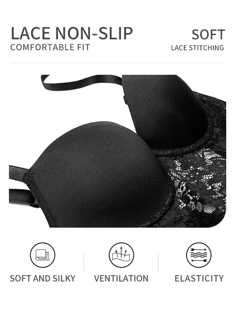 Lace Butt Enhance Body Shaperwear with Removable Padding