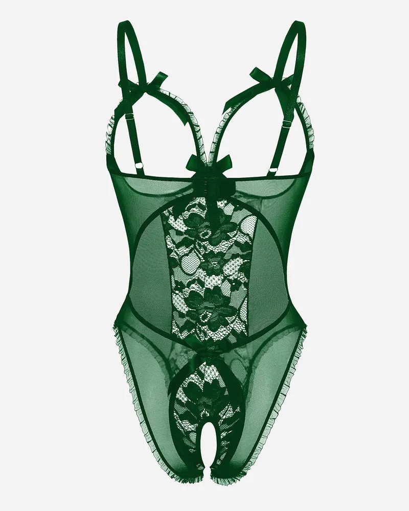 Lace Cut-out Cup Bodysuit