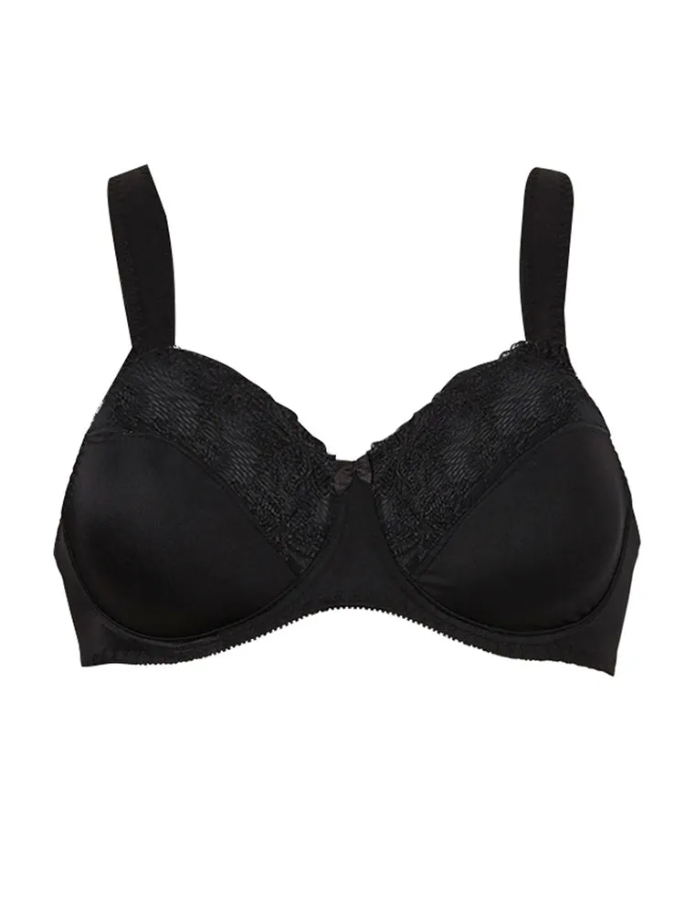 Lace Embellished Full-Coverage Support Underwire Bra