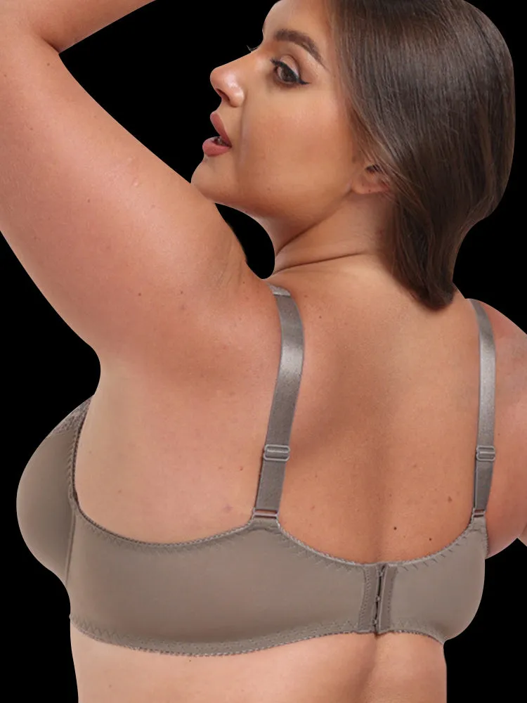 Lace Embellished Full-Coverage Support Underwire Bra