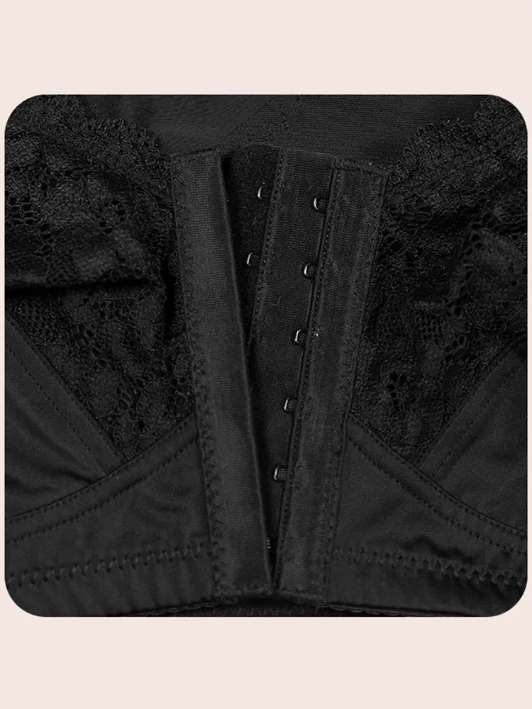 Lace Floral Wireless Magic Lift Front Closure Bras