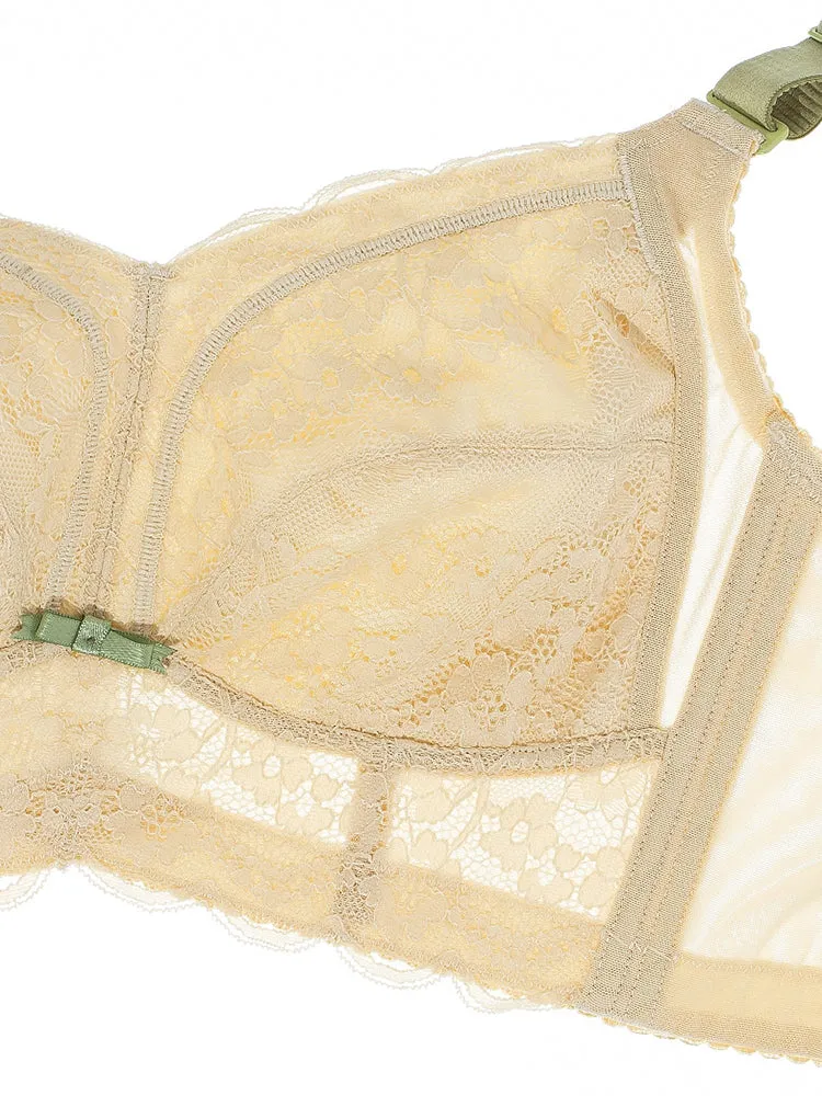 Lace Full Coverage Beauty Back Wire-free Bras