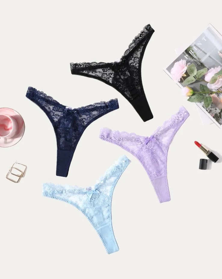 Lace G-string Exotic Panties Set
