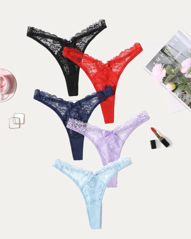 Lace G-string Exotic Panties Set