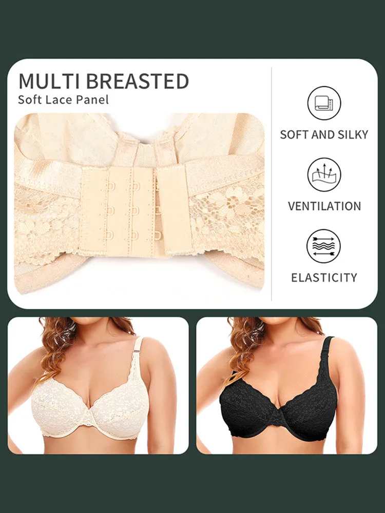 Lace Jacquard Ultra-thin Underwire Bras