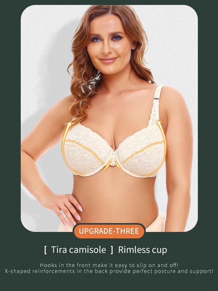 Lace Jacquard Ultra-thin Underwire Bras