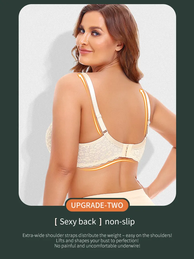 Lace Jacquard Ultra-thin Underwire Bras