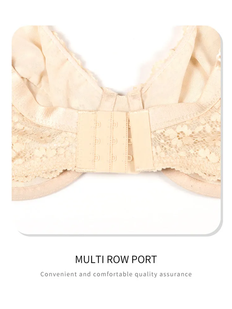 Lace Jacquard Ultra-thin Underwire Bras