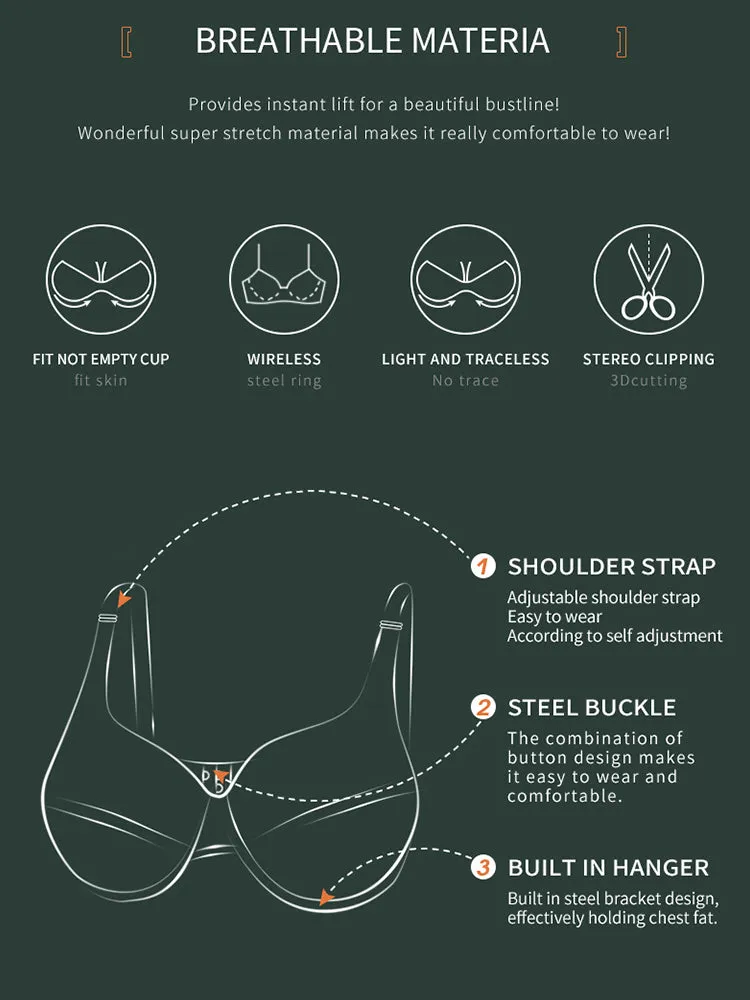 Lace Jacquard Ultra-thin Underwire Bras