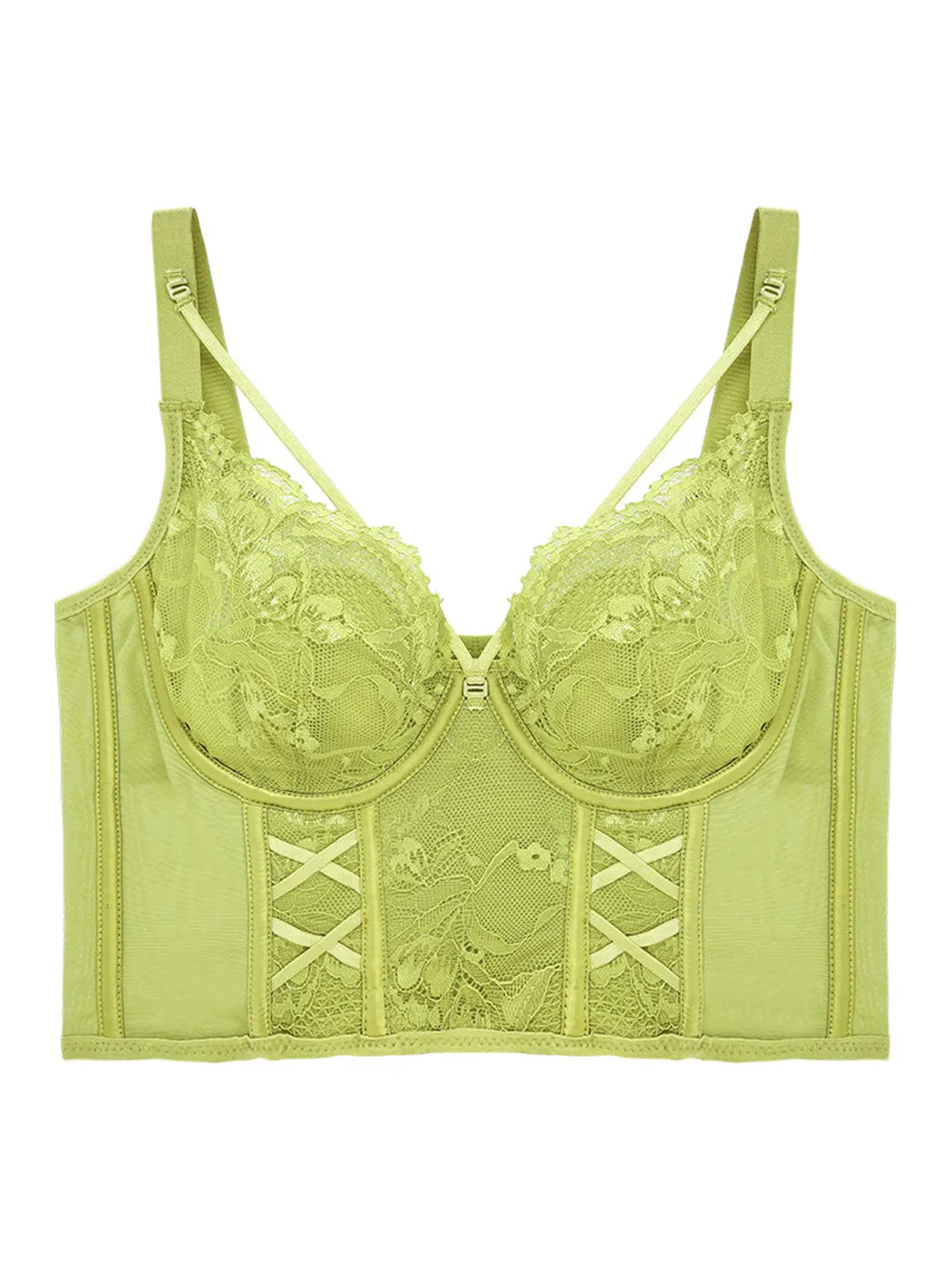 Lace Longline Support Minimizer Bras