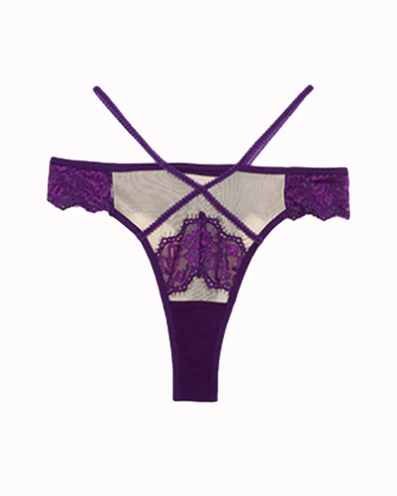 Lace Mid-Rise High Stretch Panties