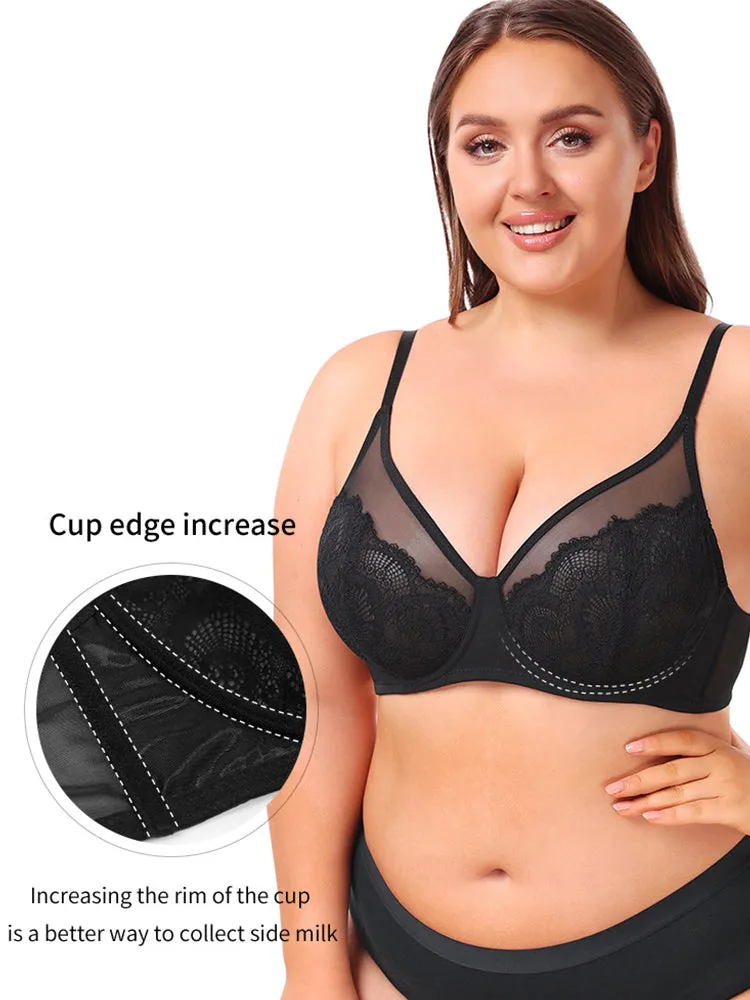 Lace Push-Up Ultra-Thin Summer Underwire Bra