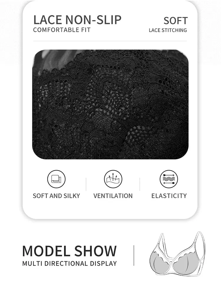 Lace Push-Up Ultra-Thin Summer Underwire Bra