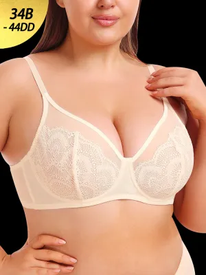 Lace Push-Up Ultra-Thin Summer Underwire Bra