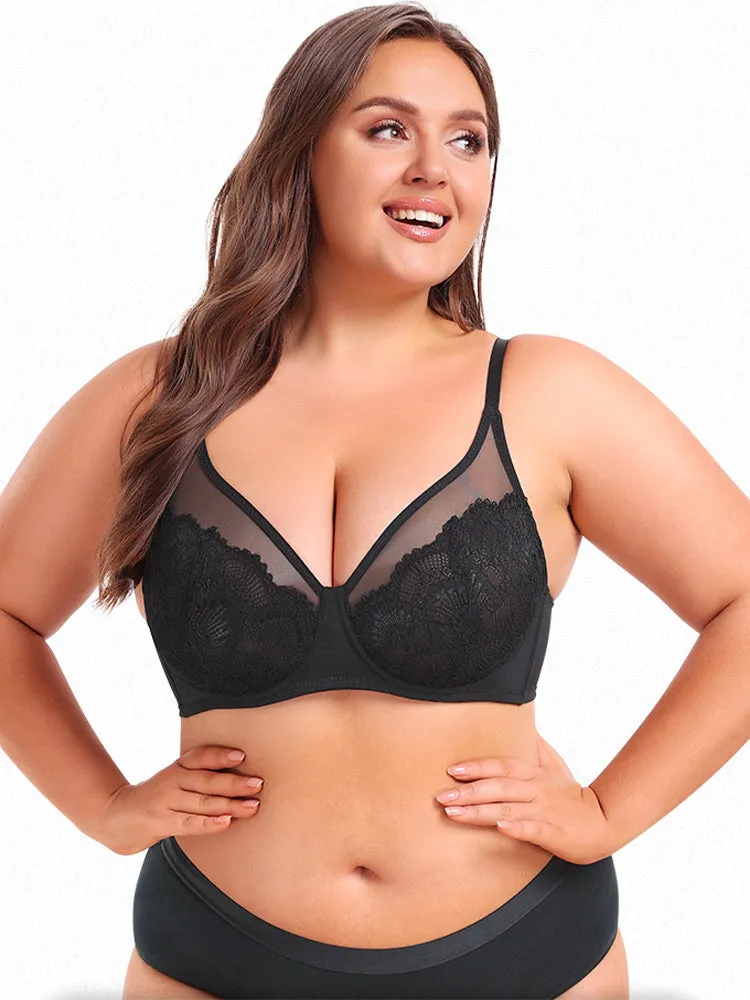 Lace Push-Up Ultra-Thin Summer Underwire Bra