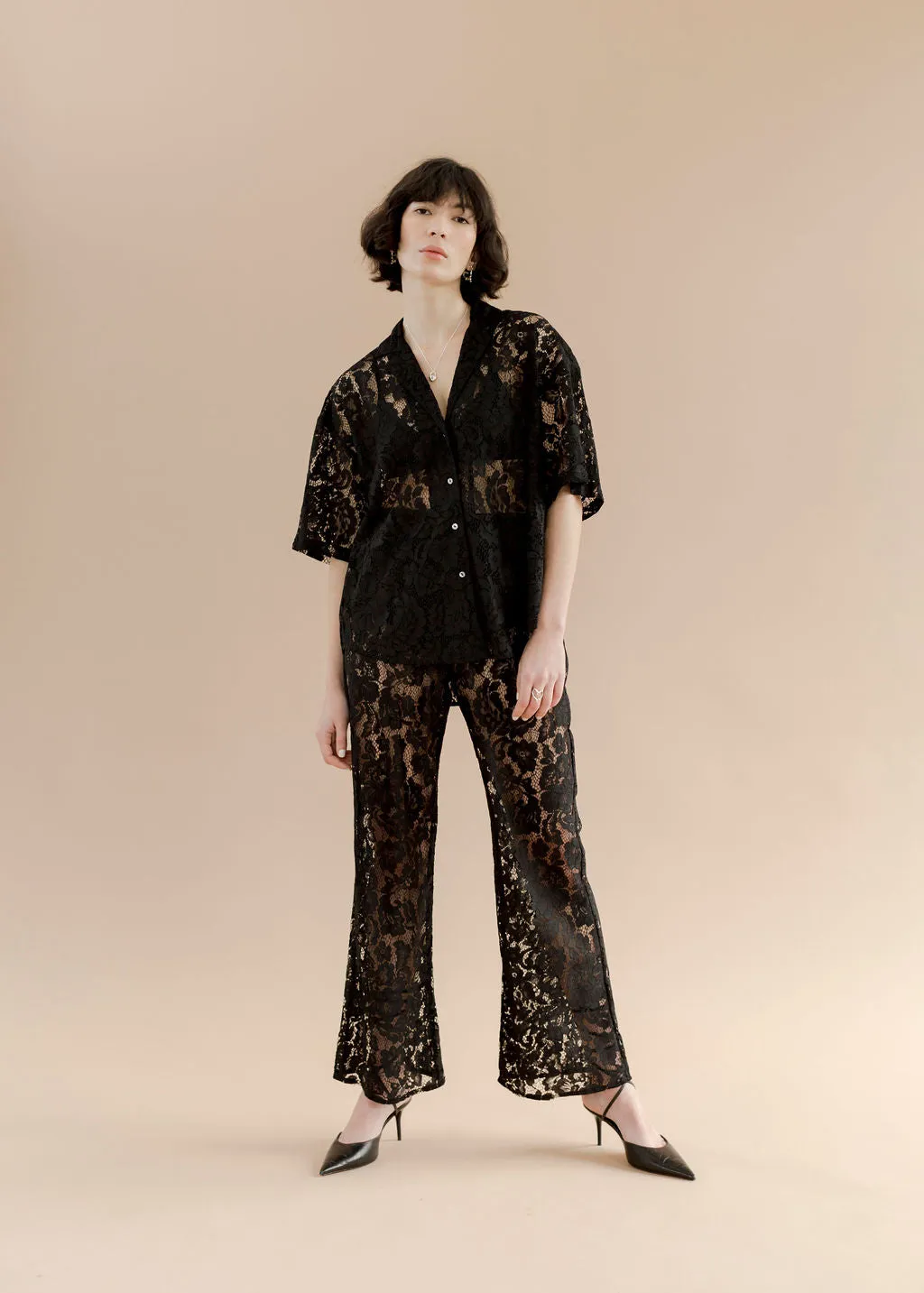 Lace Romeo Button Down