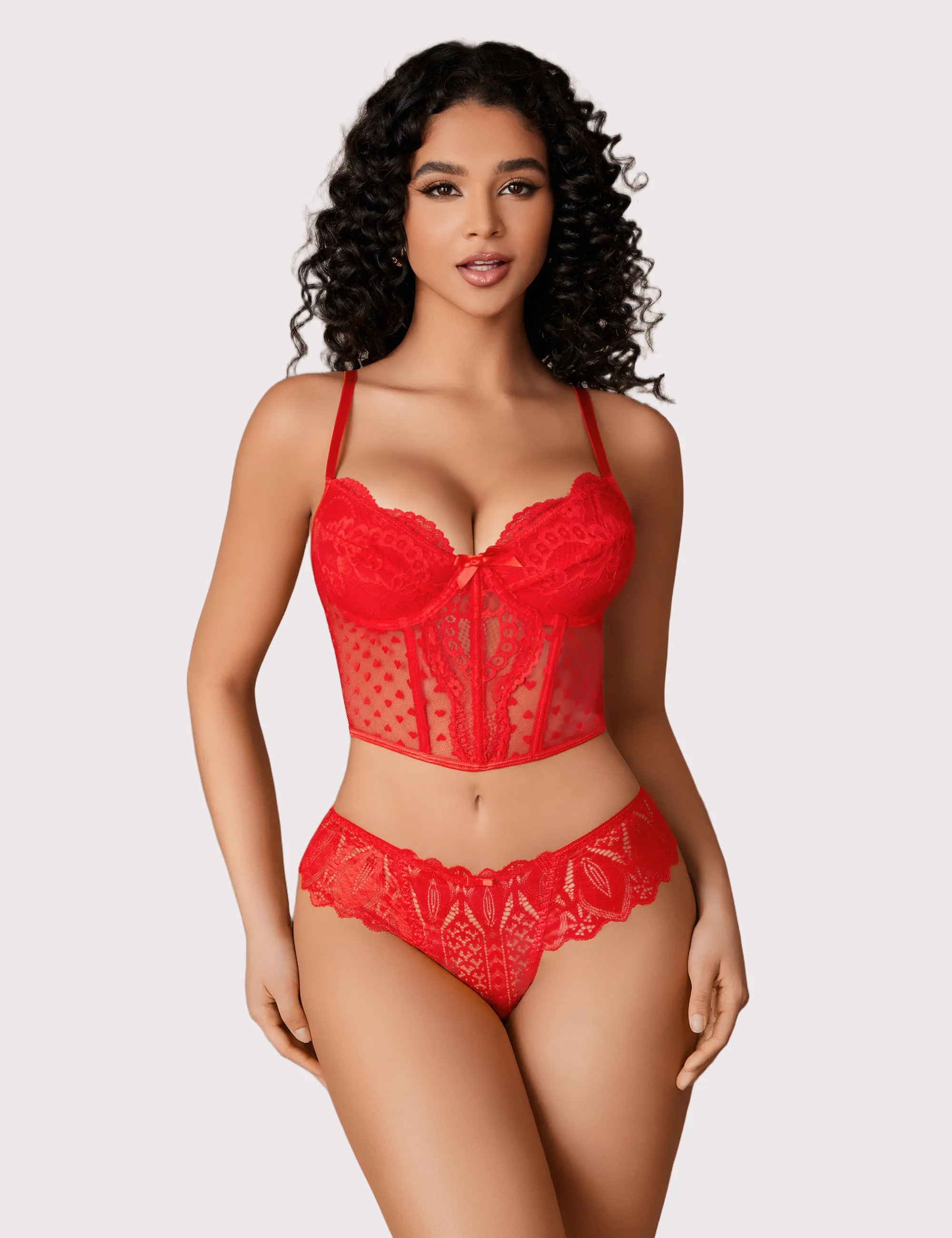 Lace Thongs Cross Back Underwear