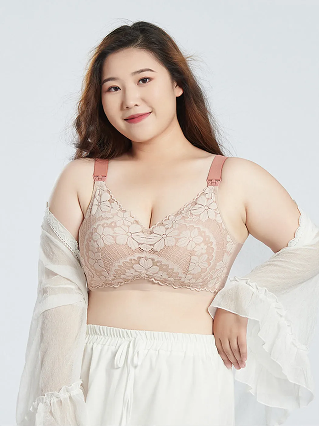 Latex Cup Silk Nursing Bra Without Underwire