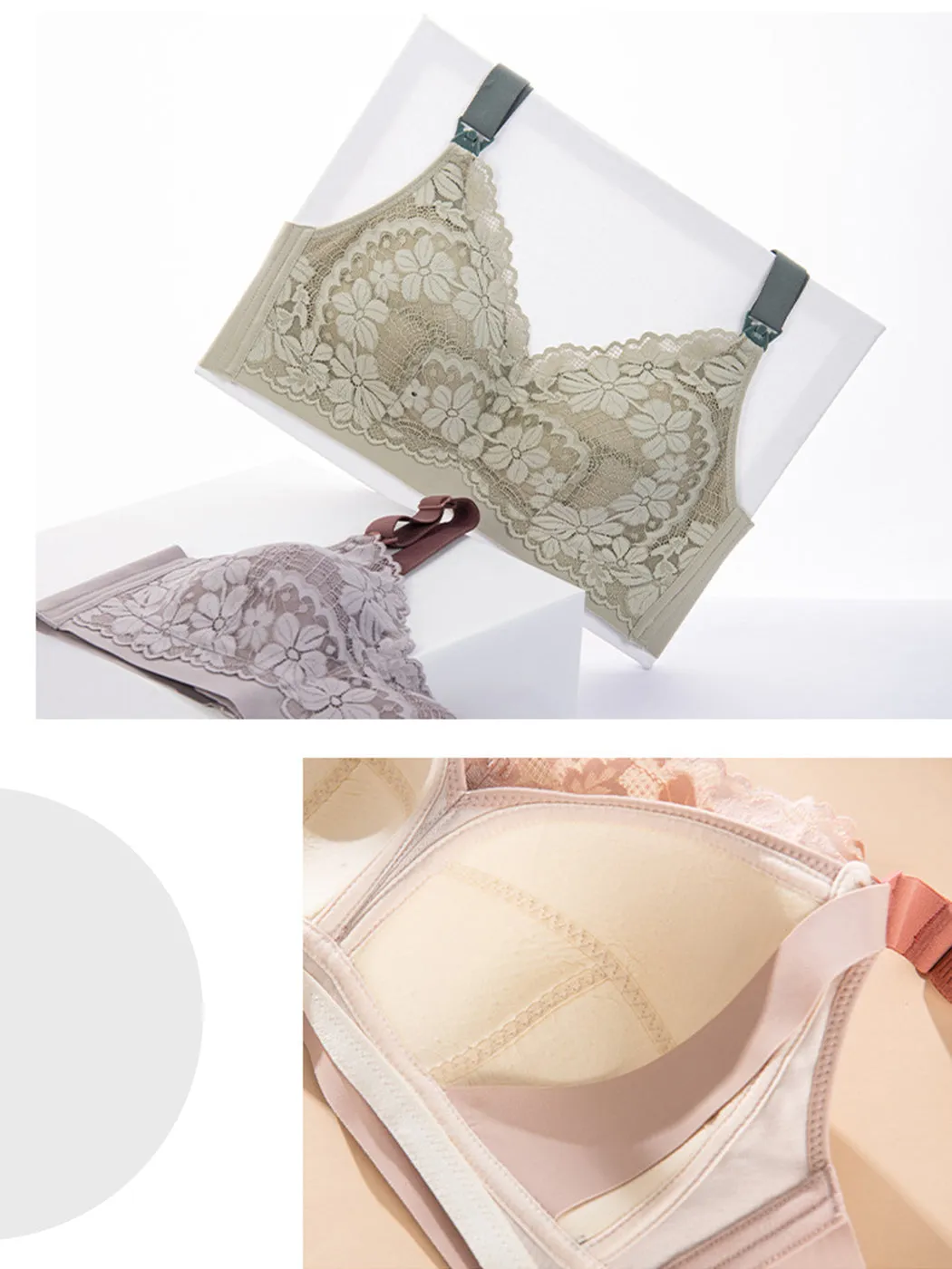 Latex Cup Silk Nursing Bra Without Underwire