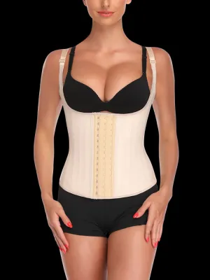 Latex Vest Waist Cincher Trainer Trimmer Girdle Workout Corset Body Shaper