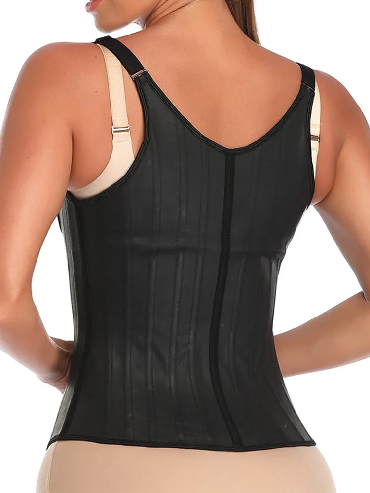 Latex Vest Waist Cincher Trainer Trimmer Girdle Workout Corset Body Shaper
