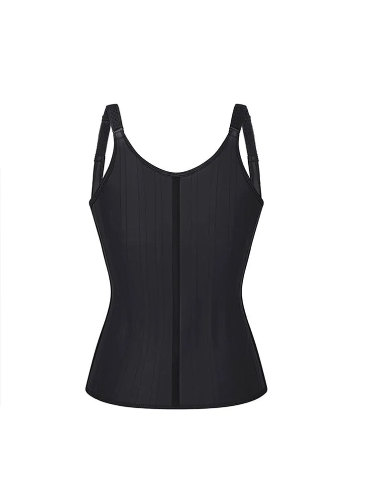 Latex Vest Waist Cincher Trainer Trimmer Girdle Workout Corset Body Shaper