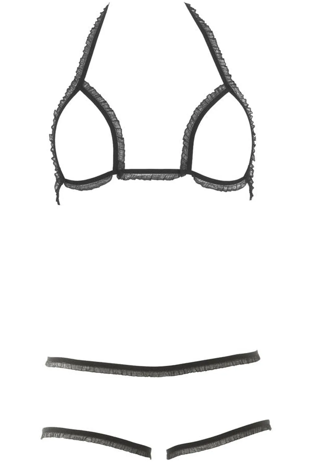 Le Petit Secret Dentelle La Parure Nue in Black