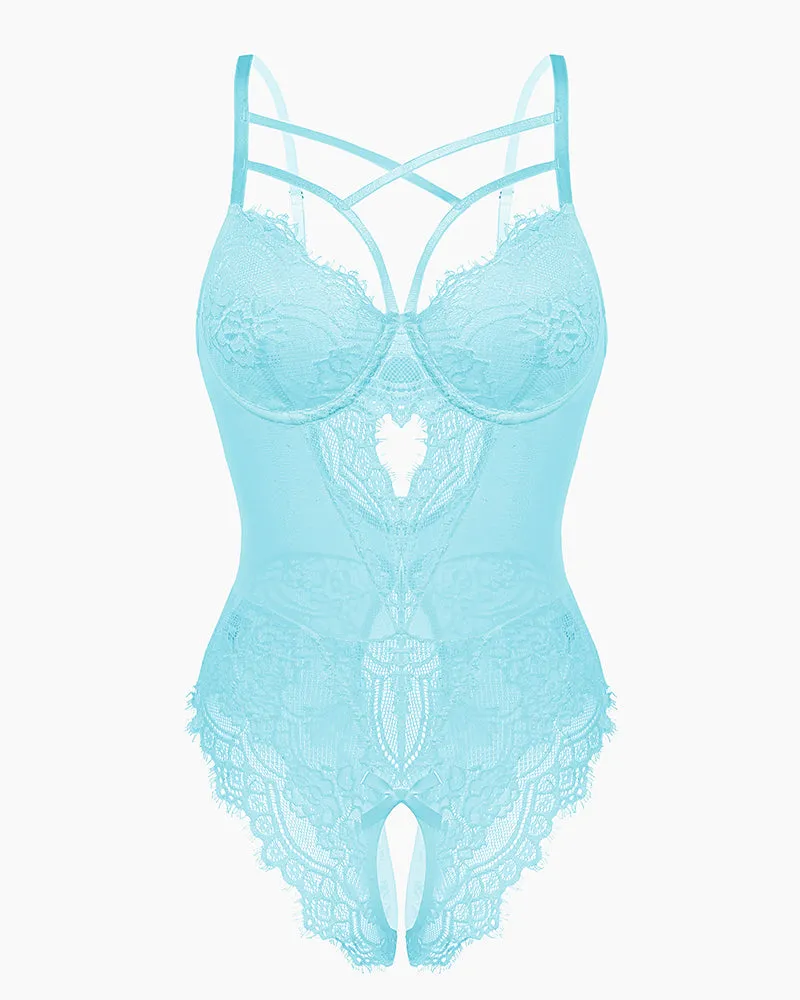 Leopard Lace Harness Bodysuit