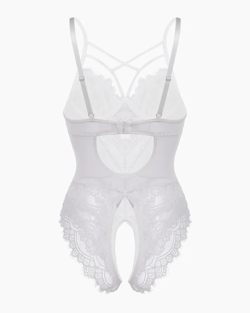 Leopard Lace Harness Bodysuit