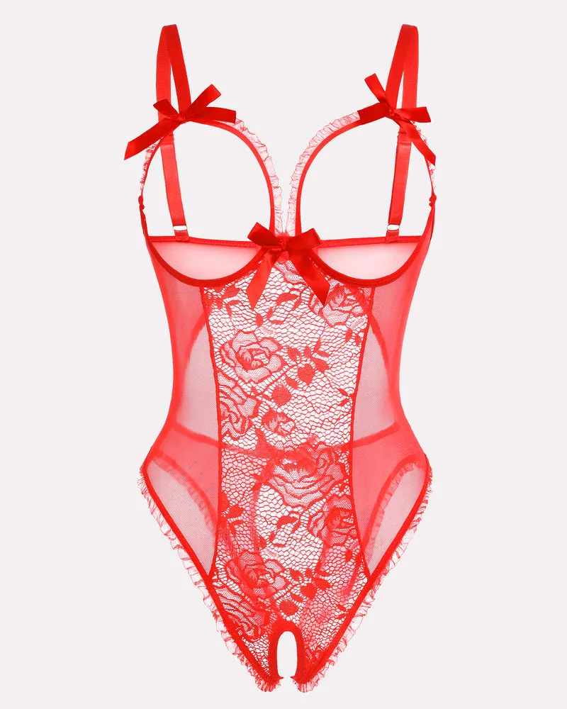 Leopard Lace Mini Bodysuit
