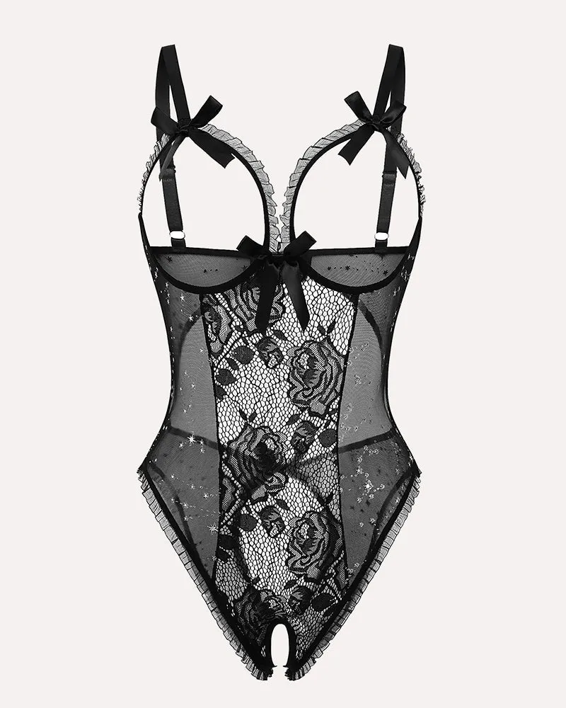 Leopard Lace Mini Bodysuit