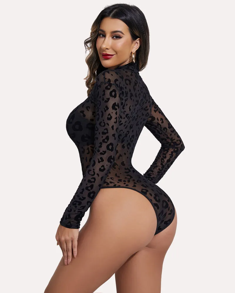 Long Sleeve Sheer Bodysuit (DE Only)