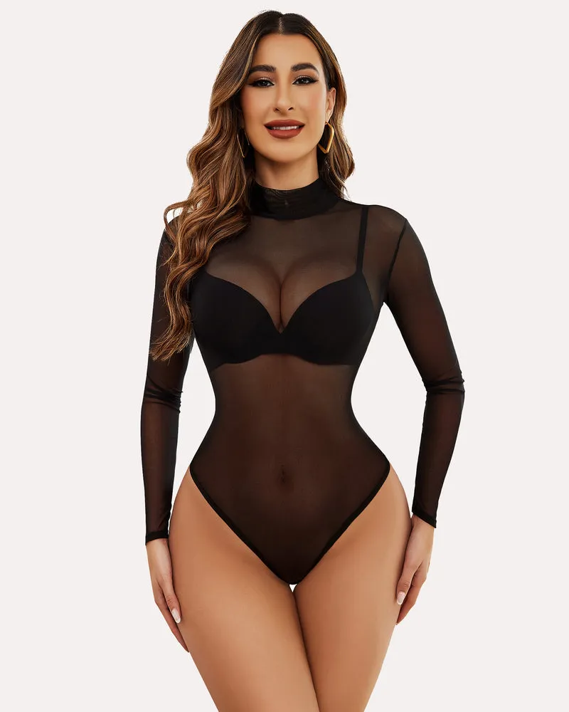 Long Sleeve Sheer Bodysuit (DE Only)