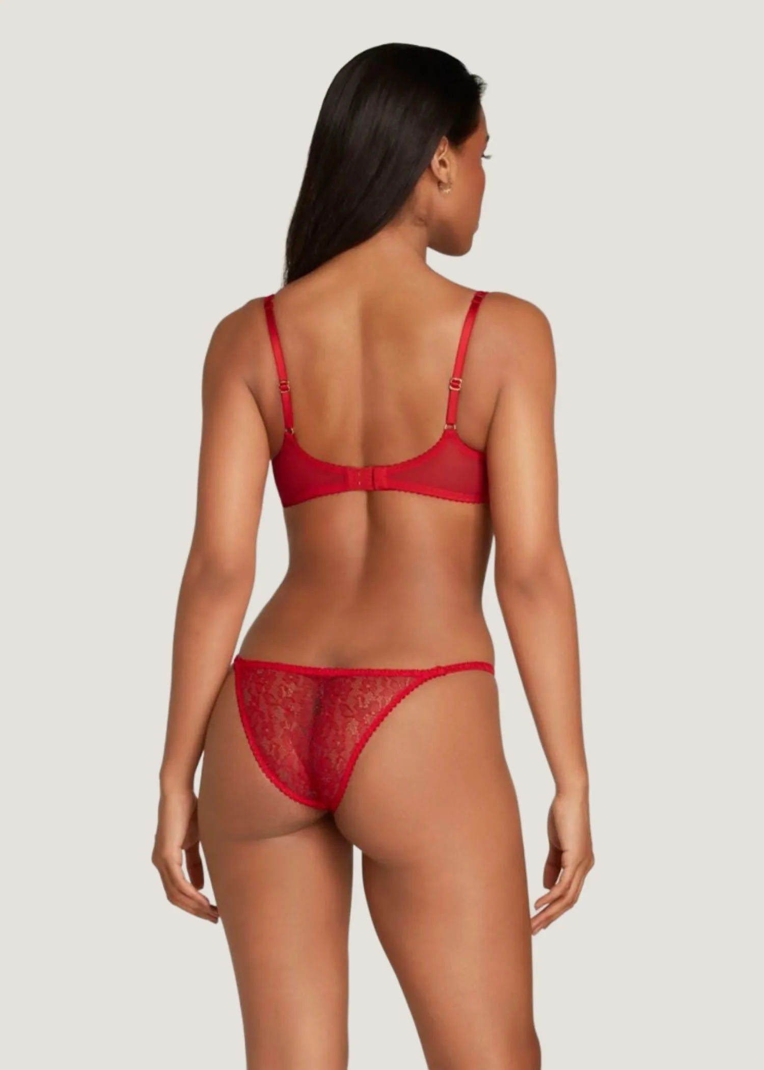 Lorna Lace Knicker Brief (Red)