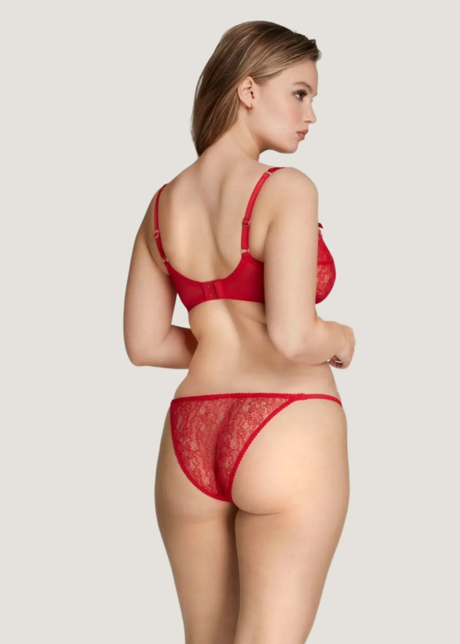 Lorna Lace Knicker Brief (Red)