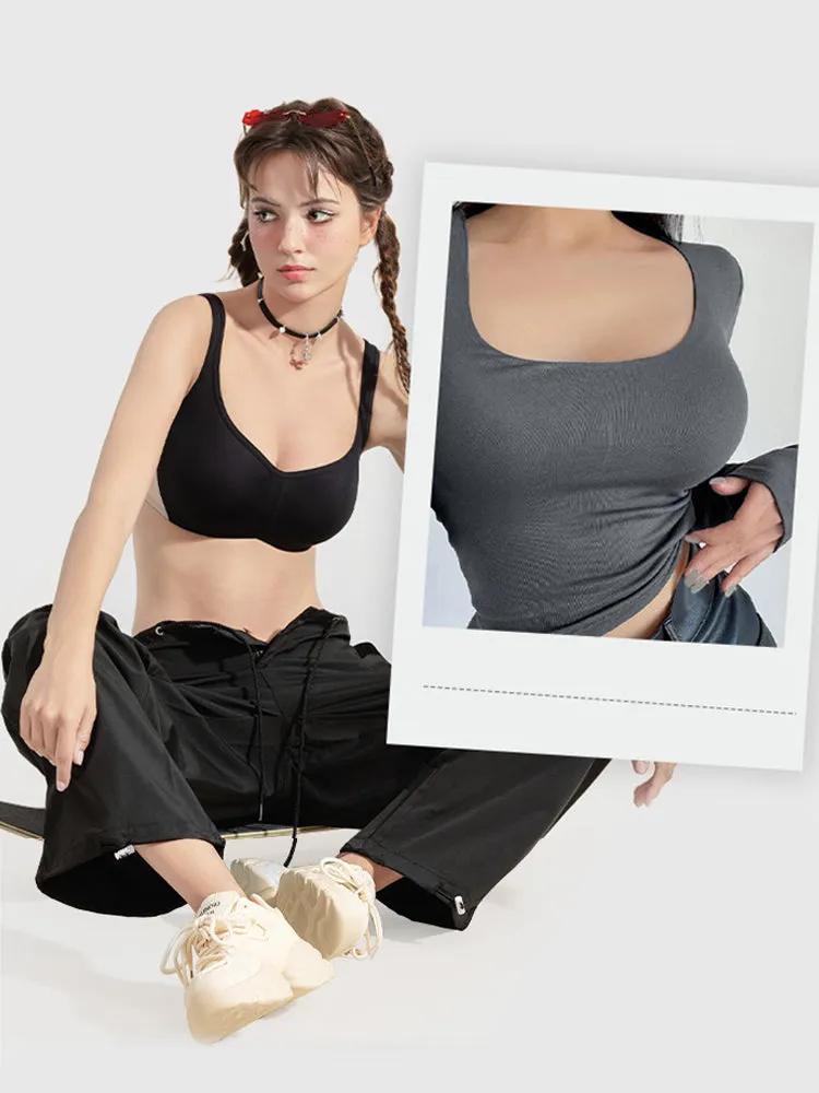 Low-Cut Lift-Up Underwire Shaping Bra