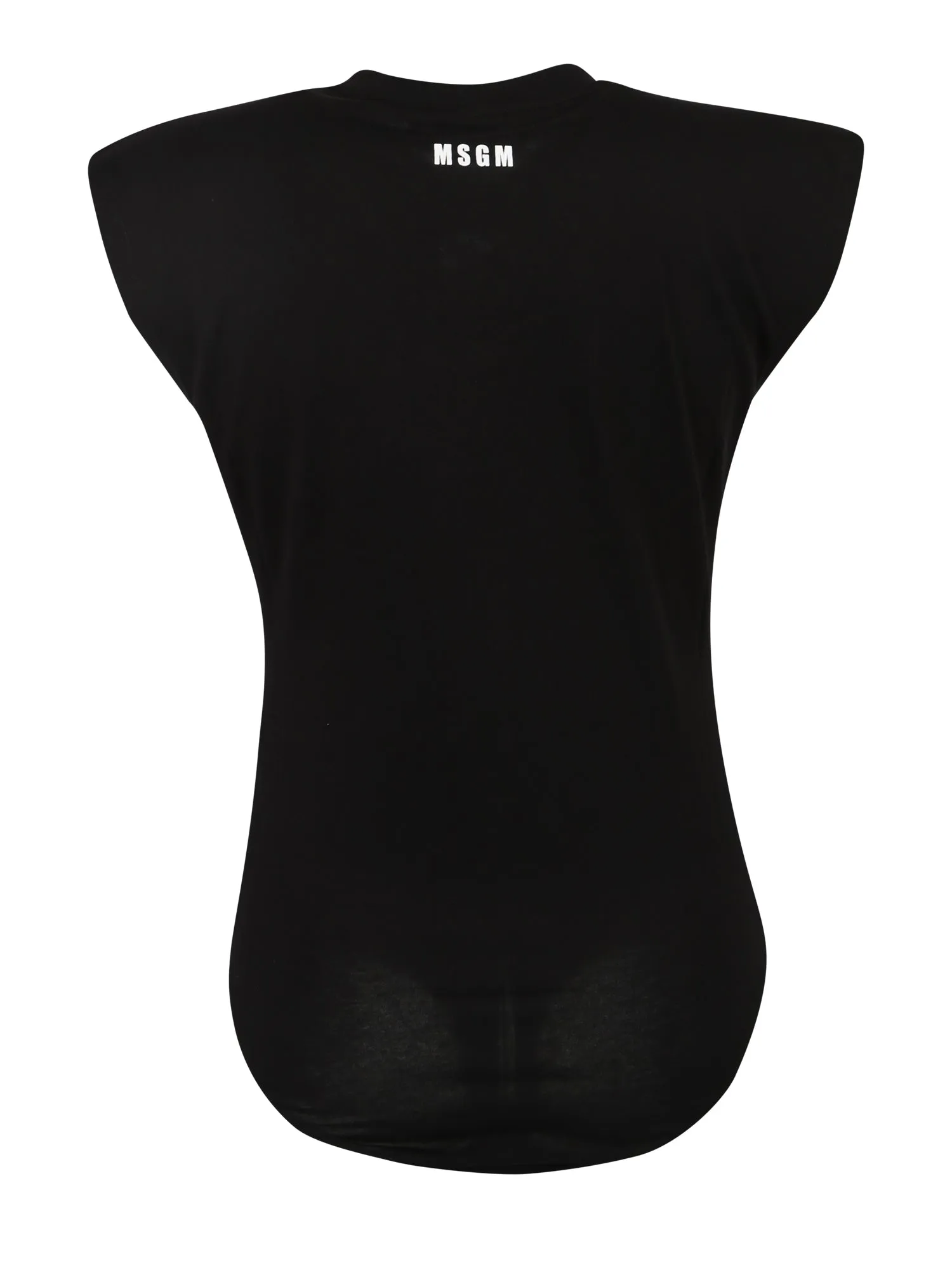 MSGM Heart Cut-Out Detailed Crewneck Bodysuit