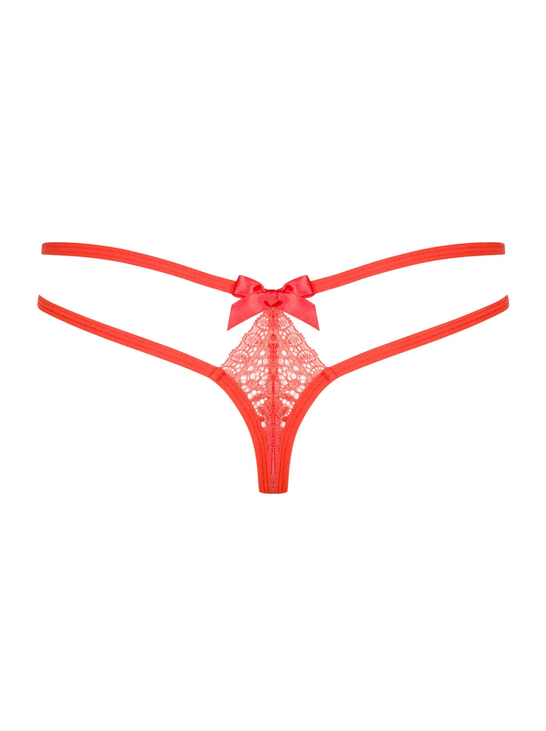 Obsessive Intensa Strappy Thong Cherry Tomato