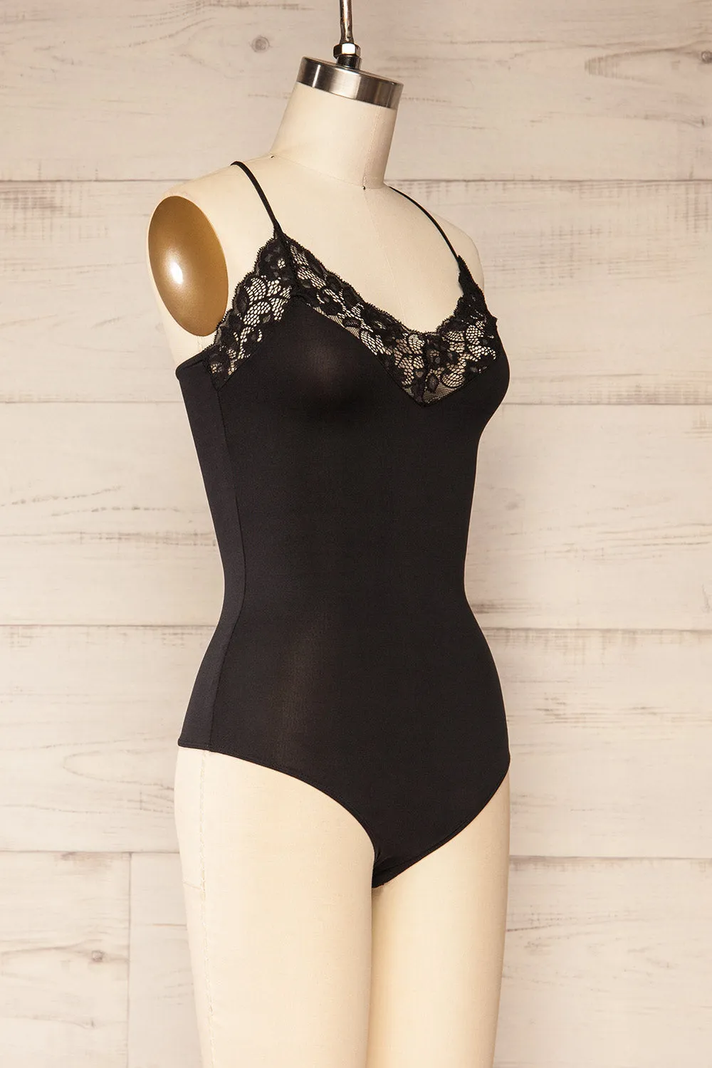 Oswestry | Black Lace Lingerie Bodysuit