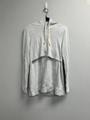 Outlet 7217 - Latched Mama Cloud Nursing Hoodie - HEATHERED OATMEAL - Medium