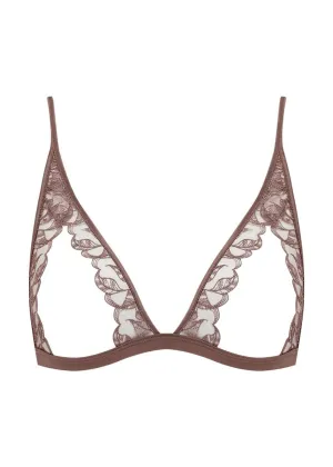 Paeonia Open Triangle Bra (Taupe)