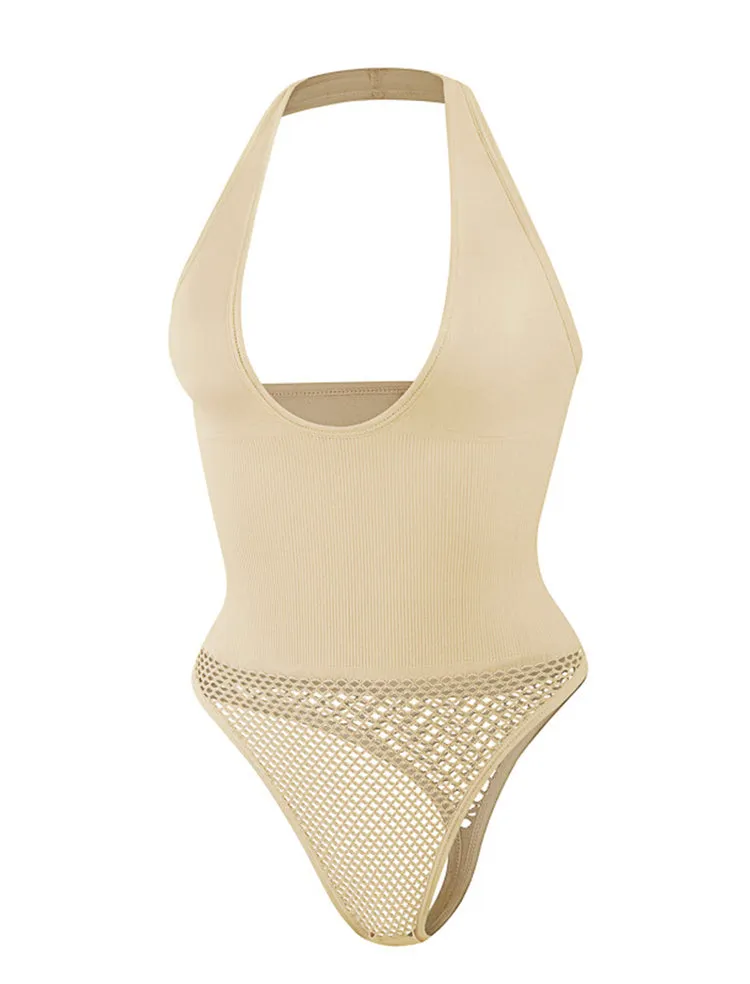 Plus Size Halter Neck Body Shaper for Women