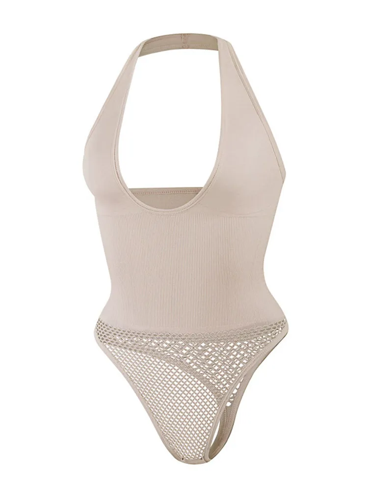 Plus Size Halter Neck Body Shaper for Women