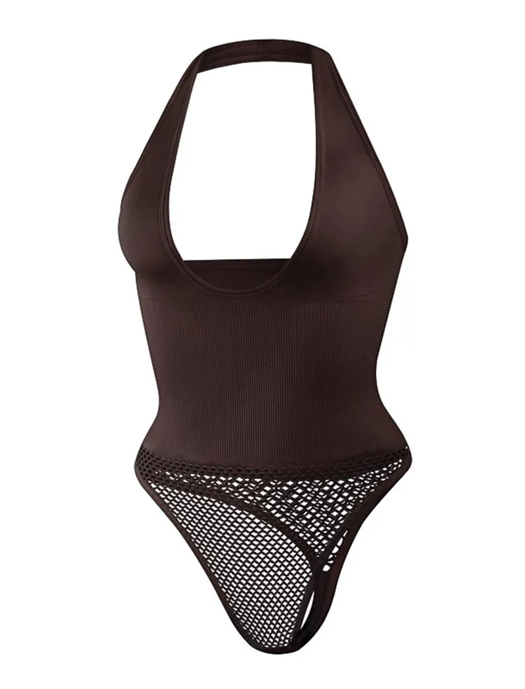 Plus Size Halter Neck Body Shaper for Women