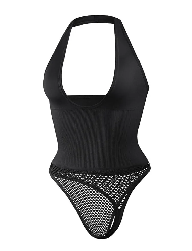 Plus Size Halter Neck Body Shaper for Women