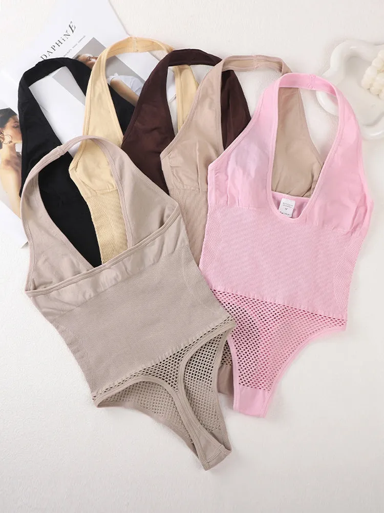 Plus Size Halter Neck Body Shaper for Women